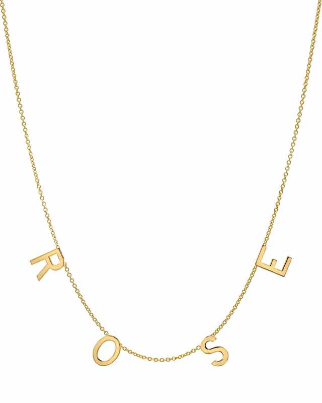 Personalized 14k Gold 4-Initial Necklace